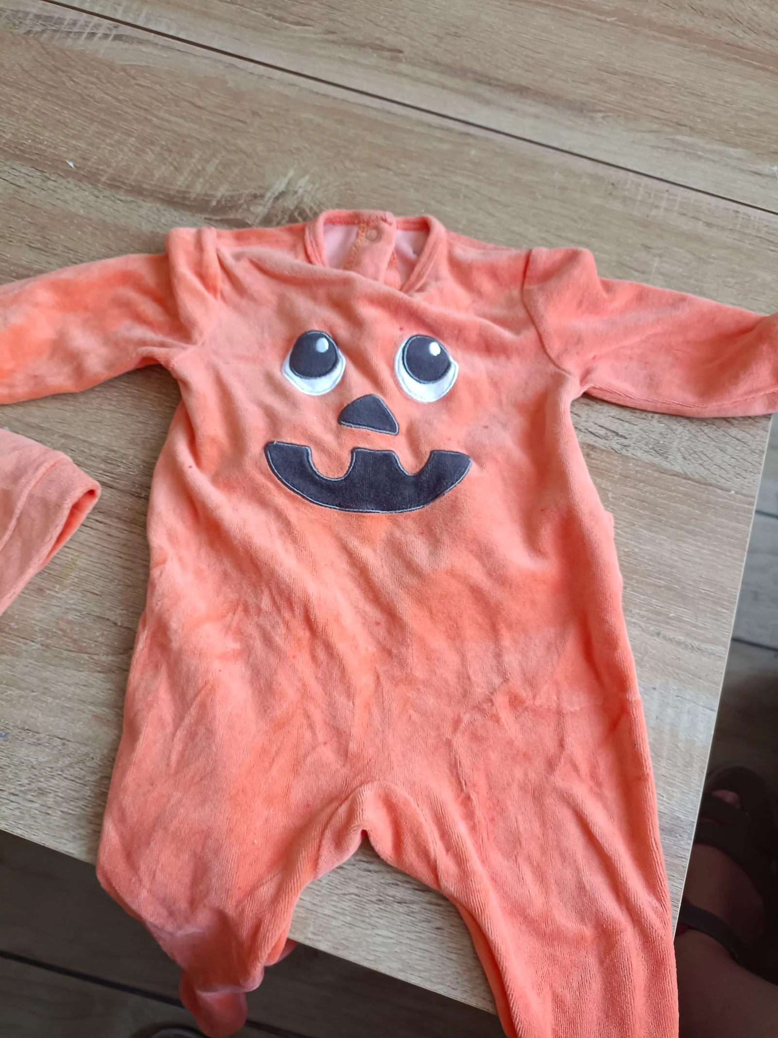 Pyjama citrouille 6 mois – photo 2